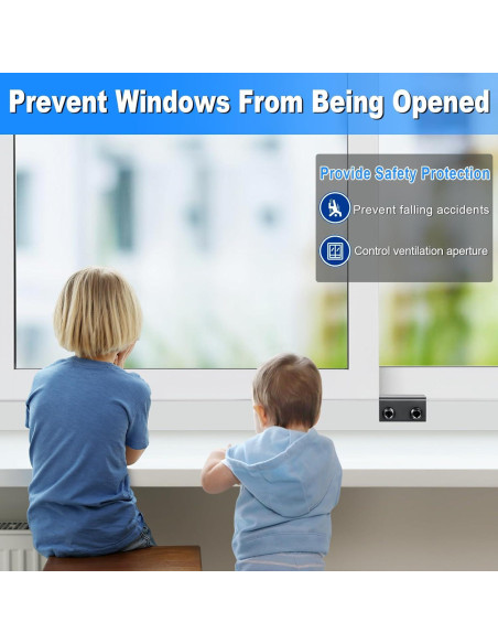 Bloqueos de Ventana Deslizante HYIEOU - 6 Juegos, Seguridad Infantil