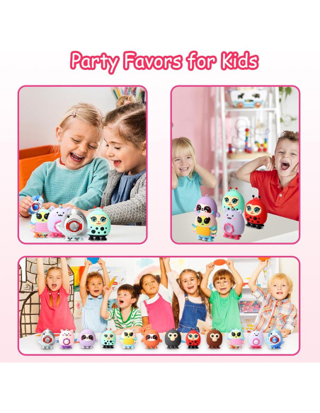 12 Juguetes Antiestrés de Succión de Animales KissFree