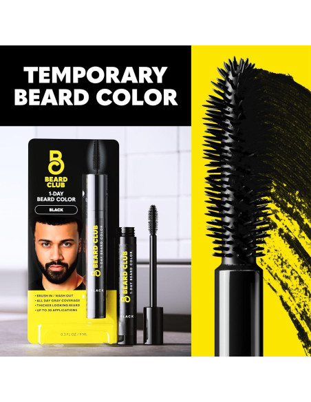 Tinte Temporal para Barba El Club de la Barba - Negro 30 Aplicaciones Tinte Temporal para Barba El Club de la Barba - Negro 30 Aplicaciones