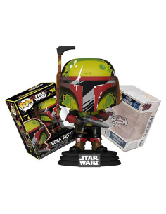 Funko Pop Star Wars Boba Fett Retro con Casco y Bláster + Protector ToyBop