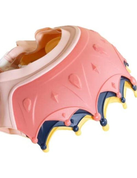 Gorro de Baño Ajustable ICHIcommerce para Bebé - Corona Azul/Rosa