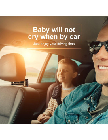 Soporte para Reposacabezas de Coche FYOUNG Ajustable Negro