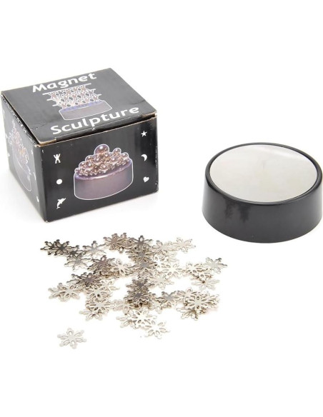 Escultura Magnética de Escritorio PowerTRC Copos de Nieve