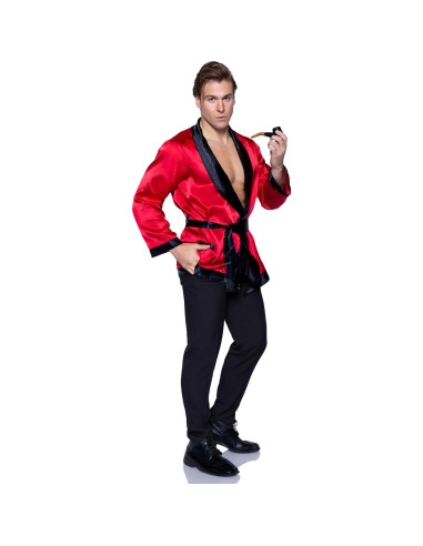 Conjunto de traje de fumar Leg Avenue para hombres - Rojo