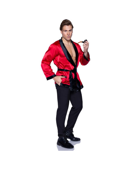 Conjunto de traje de fumar Leg Avenue para hombres - Rojo