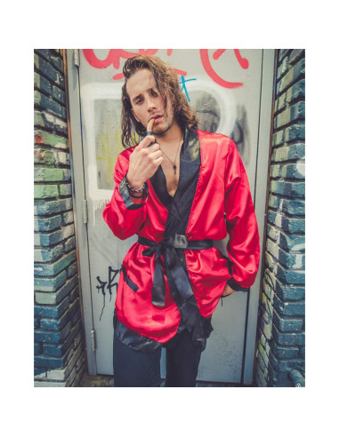 Conjunto de traje de fumar Leg Avenue para hombres - Rojo