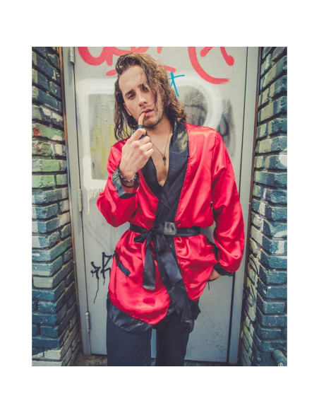 Conjunto de traje de fumar Leg Avenue para hombres - Rojo