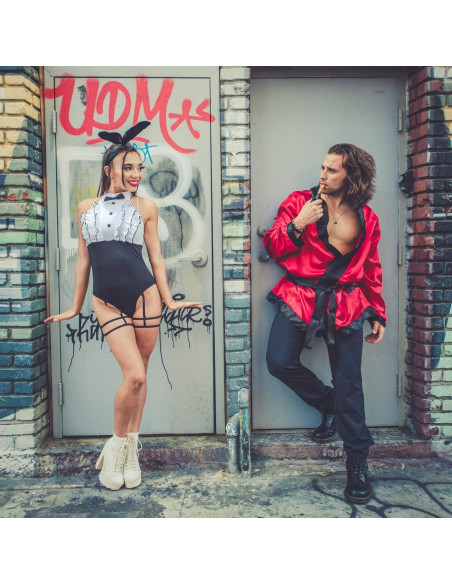 Conjunto de traje de fumar Leg Avenue para hombres - Rojo