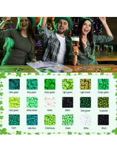 Kit de Fabricación de Pulseras Goldwise 3900 Pcs San Patricio 2