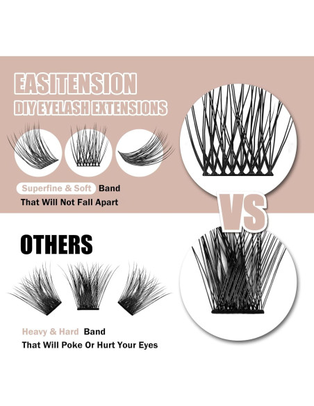 Kit de Extensión de Pestañas 3D KAIFENG - 12mm y 14mm