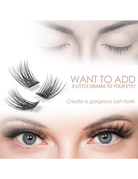 Kit de Extensión de Pestañas 3D KAIFENG - 12mm y 14mm