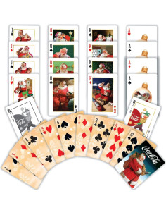 Baraja de Cartas Coca Cola Santa Vintage MasterPieces - 54 Cartas 2