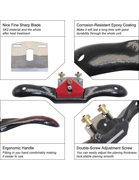 Afilador Ajustable Boeray con 4 Cuchillas y Plano Portátil