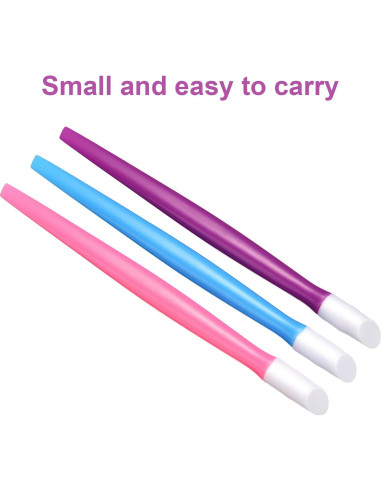 30 Piezas Empujadores de Cutículas BBTO de Goma y Plástico