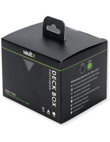 Caja de Barajas Vault X Sideloading 100+ Cartas Exo-Tec