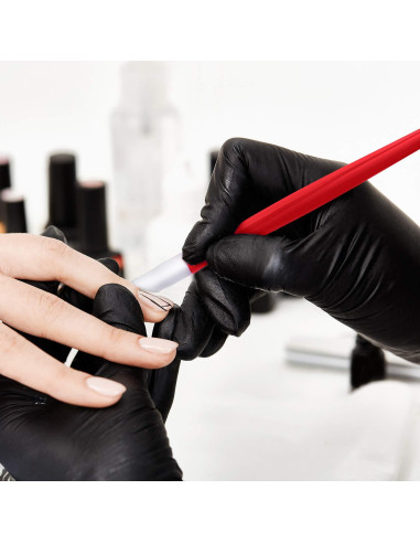 30 Piezas Empujadores de Cutículas BBTO de Goma y Plástico