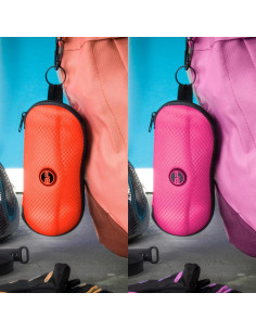 Estuche Semi Duro para Gafas BLUPOND Rosa/Naranja 2