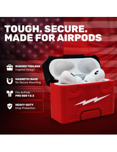 Funda Magnética para AirPods Pro 1 y 2 Milwaukee Bolt 2