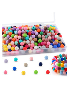 270 Perlas de Silicona Redondas 9mm HHCFAST Multicolor