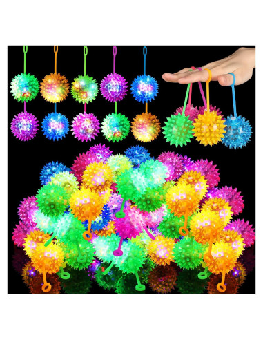 Pelotas LED Rebotadoras Sotiff 9 Pcs Multicolor 5.5 cm