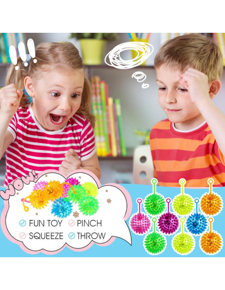 Pelotas LED Rebotadoras Sotiff 9 Pcs Multicolor 5.5 cm