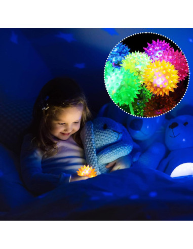 Pelotas LED Rebotadoras Sotiff 9 Pcs Multicolor 5.5 cm