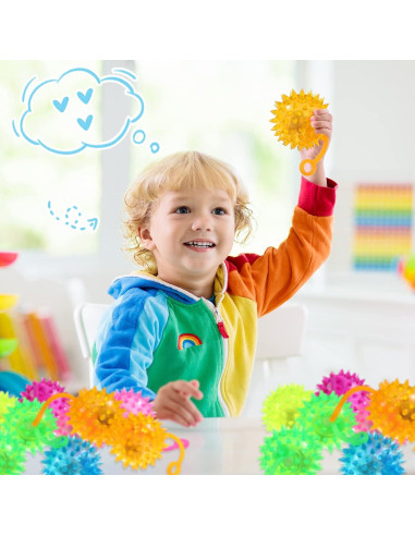 Pelotas LED Rebotadoras Sotiff 9 Pcs Multicolor 5.5 cm