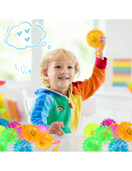 Pelotas LED Rebotadoras Sotiff 9 Pcs Multicolor 5.5 cm