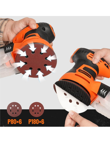 Lijadora Orbital DOVAMAN ROS01A 350W 6 Velocidades 12.7cm