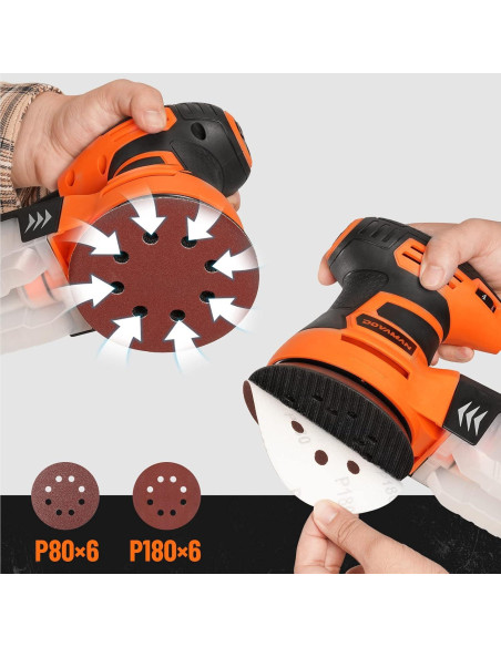 Lijadora Orbital DOVAMAN ROS01A 350W 6 Velocidades 12.7cm