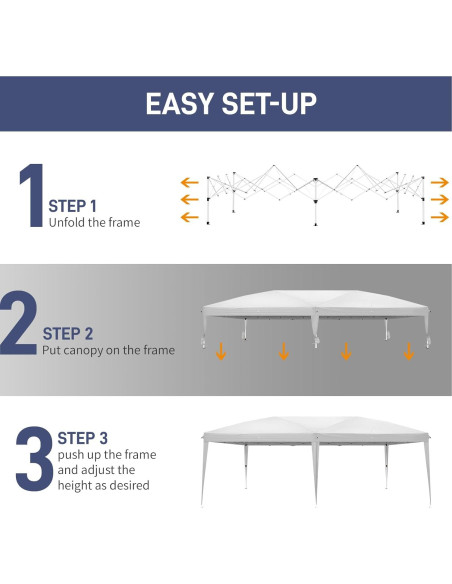 Carpa Plegable AMOPA 3x6m Impermeable para Eventos al Aire Libre Carpa Plegable AMOPA 3x6m Impermeable para Eventos al Aire Libre