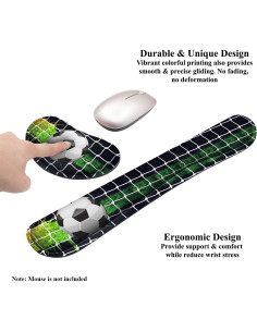 Almohadilla para Muñeca y Teclado Meffort Inc Ergonómica Fútbol 2