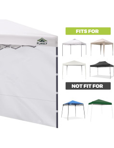 Paredes Laterales FLAGLY para Carpa Plegable 3 Piezas 300D 2