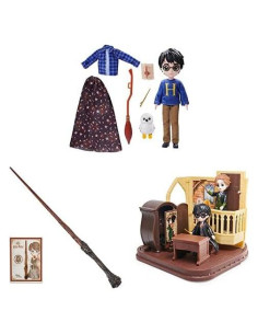 Conjunto de Muñeca Harry Potter 20 cm + Varita + Ropa Auténtica
