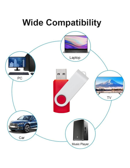 Paquete de 20 Memorias USB 4GB REWBOAT Colores Aleatorios Paquete de 20 Memorias USB 4GB REWBOAT Colores Aleatorios