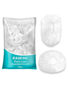 100 Gorras de Ducha Desechables RAQEHO - Impermeables para Cabello