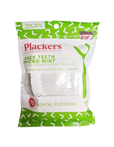 Hilo Dental Plackers de Ángulo Recto Menta 75 Unidades Hilo Dental Plackers de Ángulo Recto Menta 75 Unidades