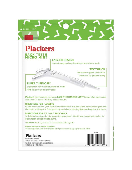 Hilo Dental Plackers de Ángulo Recto Menta 75 Unidades Hilo Dental Plackers de Ángulo Recto Menta 75 Unidades