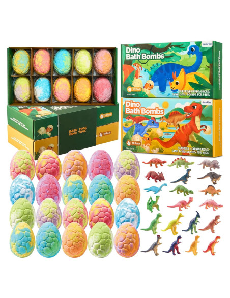 Bolas de Baño de Dinosaurio JuraFizz - 20 Unidades con Juguetes