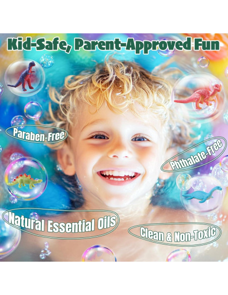 Bolas de Baño de Dinosaurio JuraFizz - 20 Unidades con Juguetes