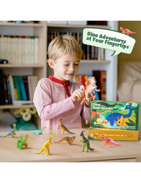 Bolas de Baño de Dinosaurio JuraFizz - 20 Unidades con Juguetes