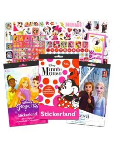 Conjunto de Stickers de Fiesta Disney para Niñas - 880 Stickers