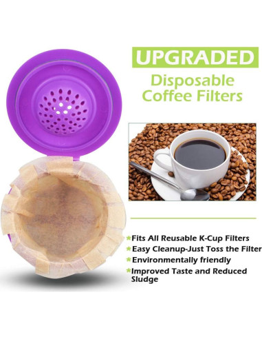 Filtros de papel para café desechables CAPMESSO 100 unidades