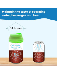 Paquete de 6 tapas de silicona ZHUOMINGJIA para latas 2