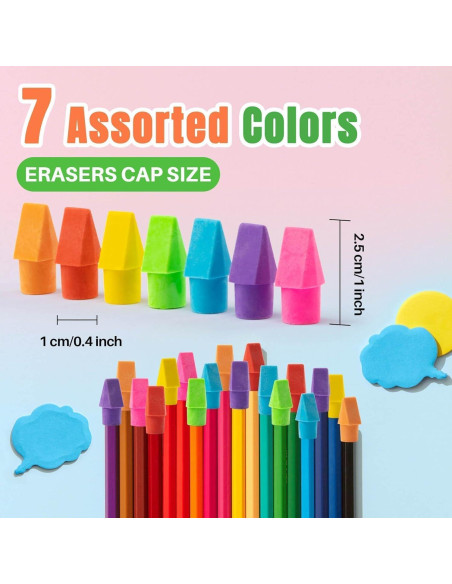 Borradores de Capuchón Sukh - 100 Unidades Sin Látex