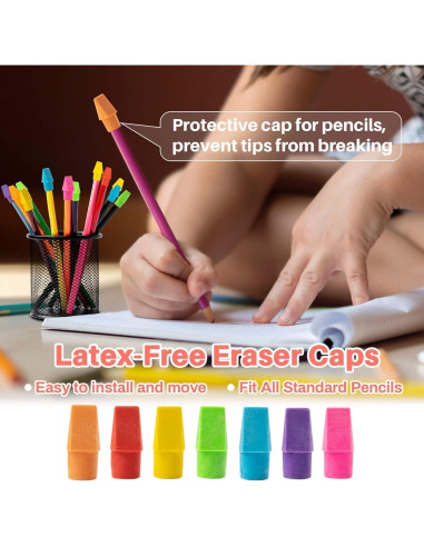 Borradores de Capuchón Sukh - 100 Unidades Sin Látex