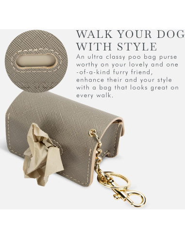 Soporte de Bolsa de Excremento Vegano Nina Woof Gris