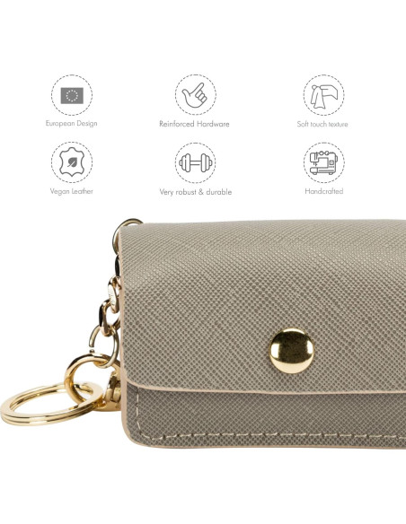 Soporte de Bolsa de Excremento Vegano Nina Woof Gris Soporte de Bolsa de Excremento Vegano Nina Woof Gris