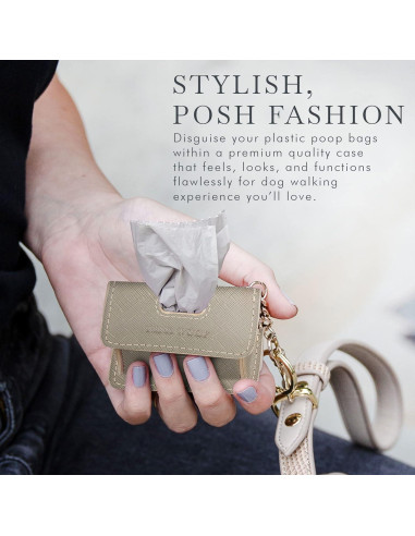 Soporte de Bolsa de Excremento Vegano Nina Woof Gris