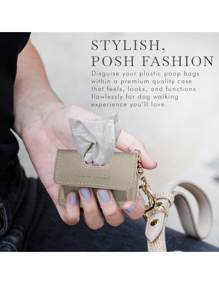 Soporte de Bolsa de Excremento Vegano Nina Woof Gris Soporte de Bolsa de Excremento Vegano Nina Woof Gris